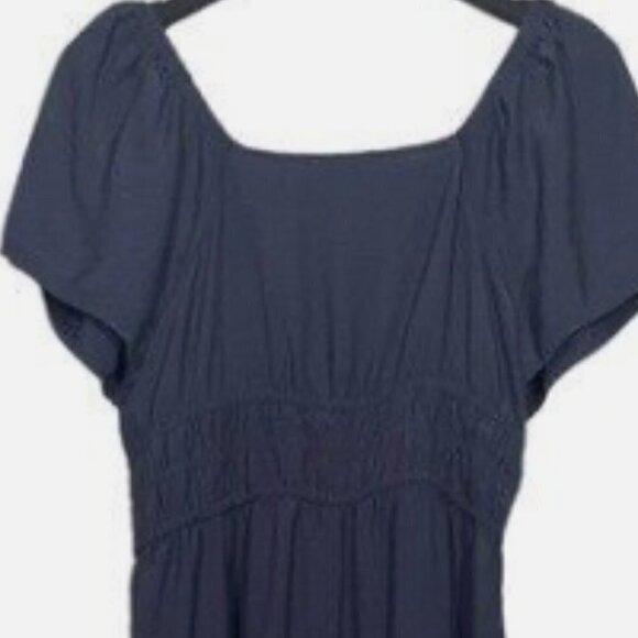 Madewell Twill Wide-Leg Jumpsuit Blue Size M EUC - Picture 4 of 7